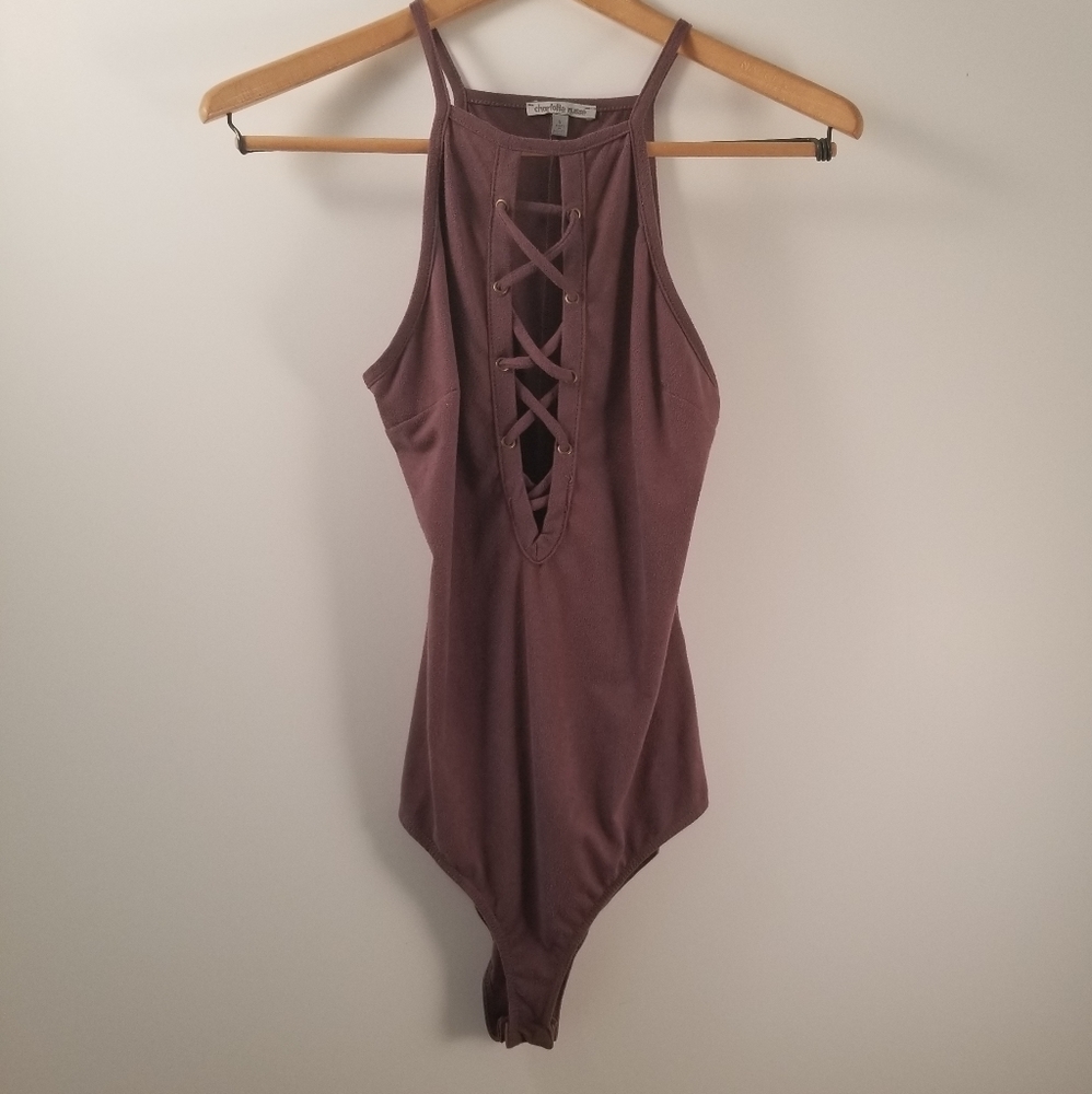 💋 Charlotte Russe one piece small purple tank